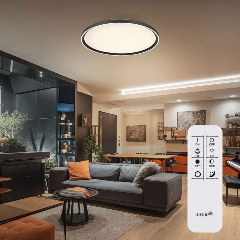 Globo - Deckenlampe Deckenleuchte Wohnzimmerlampe dimmbar Fernbedienung cct led d 50 cm