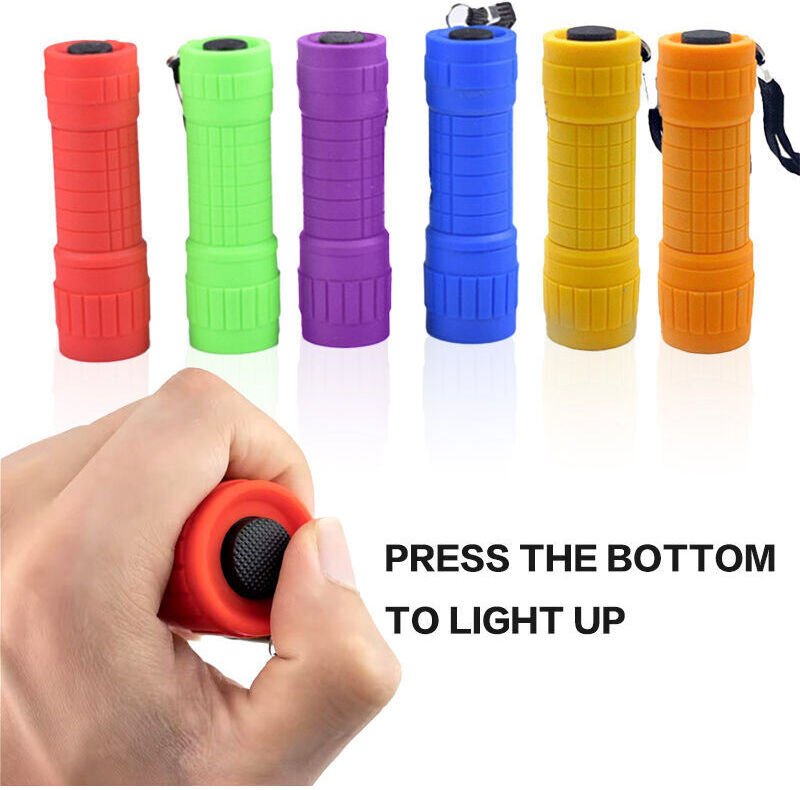 Set mit 5 COB-LED-Leuchtstofflampen für Kinder, tragbare und praktische Taschenlampen für Partys, Wandern und Camping, i...