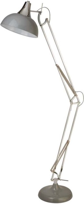 Searchlight Goliath Stehlampe Grau & Chrom