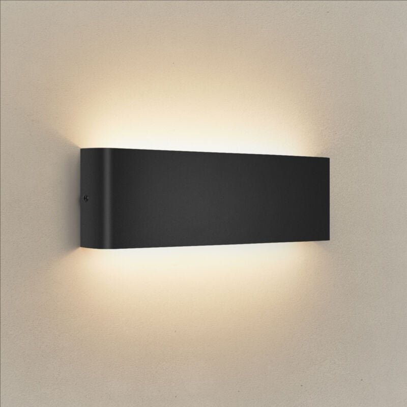 Wandleuchte Innen 30CM, 12W Wandlampe mit Up und Down Lichtquelle, 3000k Warmweiß Moderne LED Lampe, Wandlichter aus Alu...