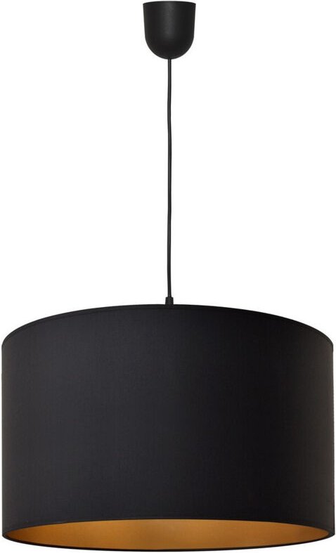 Alba Zylindrische Pendel-Deckenleuchte Schwarz, Gold 45cm - Helam