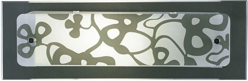 Inspired Mantra Euphoria Wandleuchte, 1 Licht, L1/SGU10, kleine Leiste, poliertes Chrom/opalweißes Glas, Kompaktleuchtst...