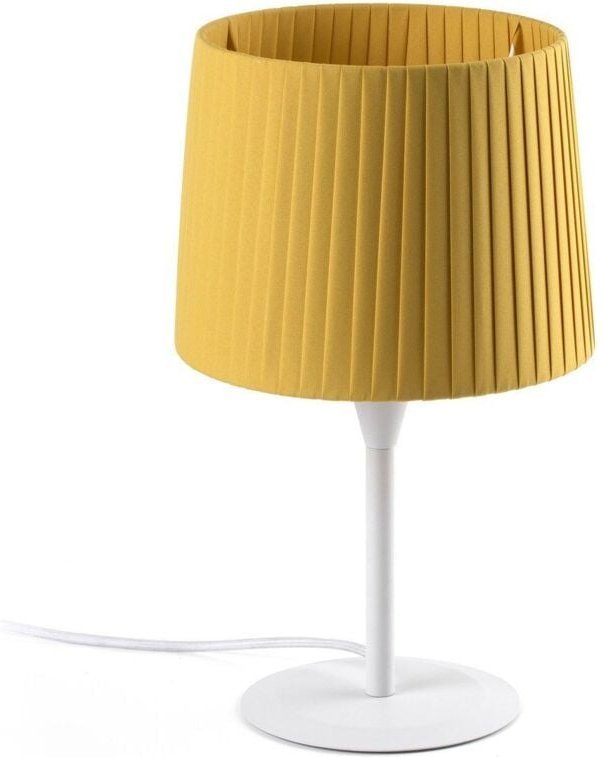 Thumbnail - Samba Tischlampe weiß/Polyesterseide gelb 64310-39