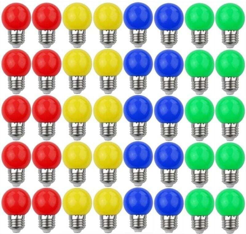 E27 3W=30W Farbige LED-Lampen Dekorative und Designleuchte 240 Lumen AC220V-240V Gemischte Farben Dekorative Lampe Rot G...