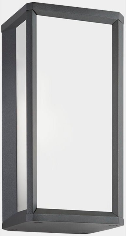 Leds-c4 - leds C4 Skat Mini Outdoor led Mini Box Wandlaterne Urban Grey, Weiß IP65 9W 2700K