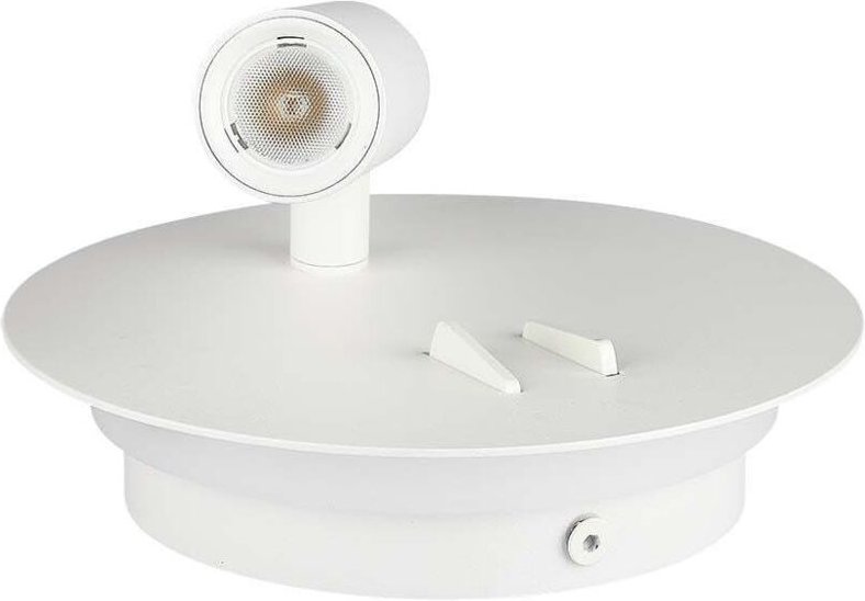 V-TAC Wandleuchte, 2 LEDs, An/Aus-Tasten, Hintergrundbeleuchtung, 6 W, verstellbar, 3 W, Warmweiß