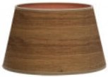 Lampenschirm salma clamp dunkel holz 10dx8dx8h konisch offen konisch