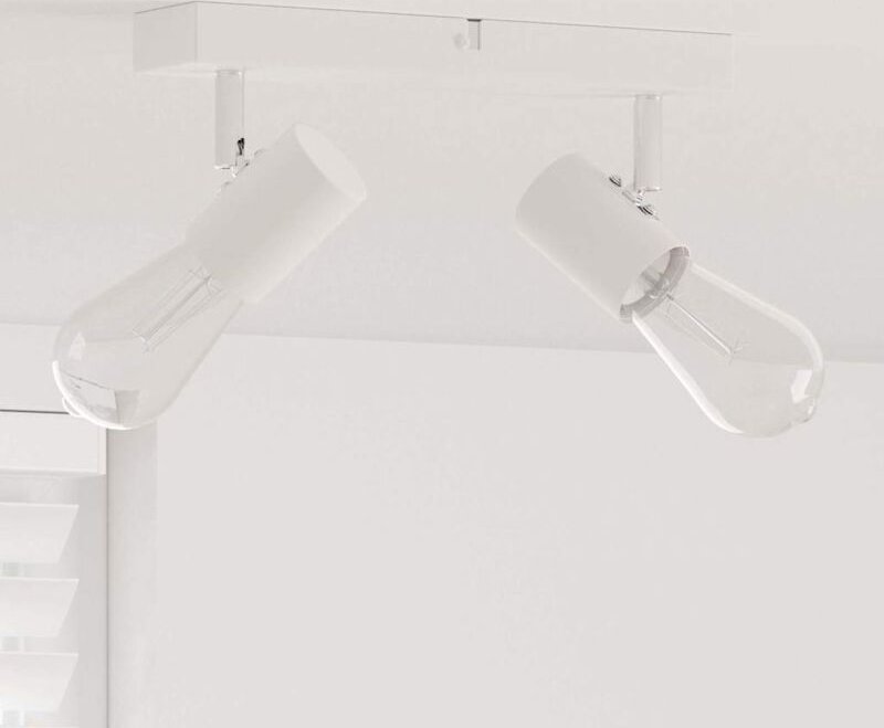 Deckenstrahler Weiß 26 x 6.5 x 11.5 cm Stahl Vidaxl