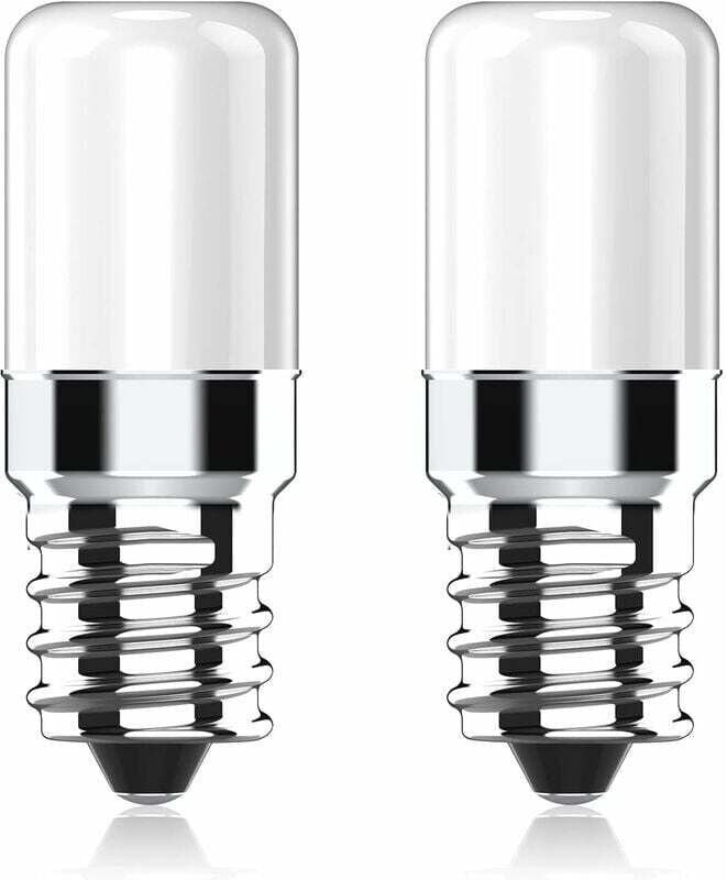 LED-Kühlschranklampe mit E14-Sockel, 2 W (entspricht 20 W Halogenlampen), warmweiß (2700 K), 170 lm, kleine LED-Lampe mi...
