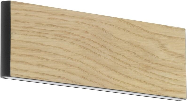 Led Wandlampe Climene, rechteckige Wandleuchte innen, Wandleuchter mit Up und Down Beleuchtung, Flurlampe aus hellem Hol...