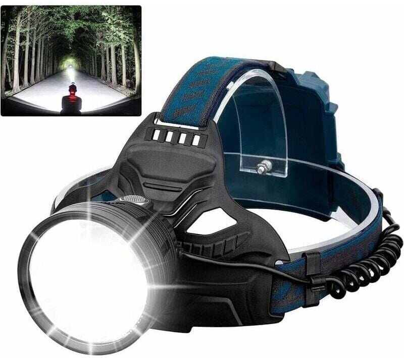 Stirnlampe, wiederaufladbare LED-Stirnlampe für Erwachsene, wiederaufladbare USB-Stirnlampe für Camping, Laufen, Jagen