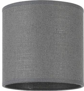 Lampenschirm Stoff Zylinder Grau GLIONA