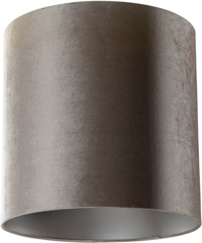 Samt Lampenschirm Taupe Zylinder 40/40/40