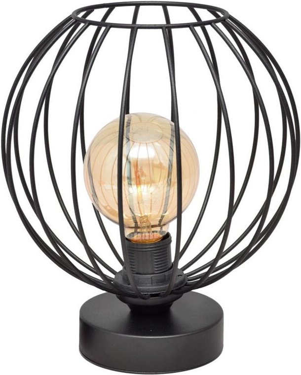 Mercure Tischlampe Schwarz 24cm - Helam