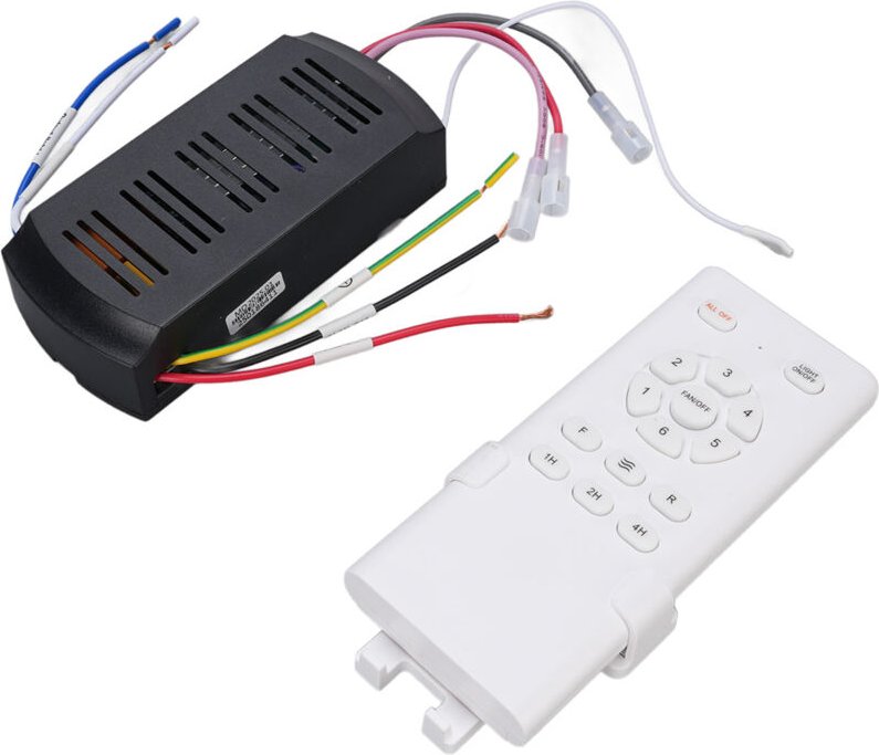 Fafeicy Deckenventilator-Lichtfernbedienung, Ersatz-Timing-Kit, batteriebetrieben, Englisch, Universal für den Haushalt