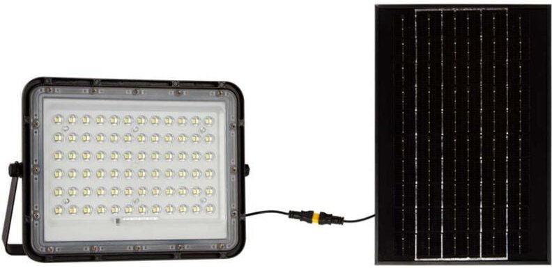 VT-120W 7825 LED-Flutlichtstrahler, Solarmodul 15 w Kaltweiß Schwarz - V-tac