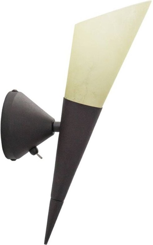 Thumbnail - Lindby - Wandleuchte Alva, rostfarben, Glas, 34 cm hoch, E14 - rost, creme