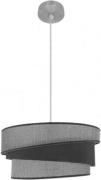 Hängeleuchte hara 1xe27 nickel/grau regx40x40 cm