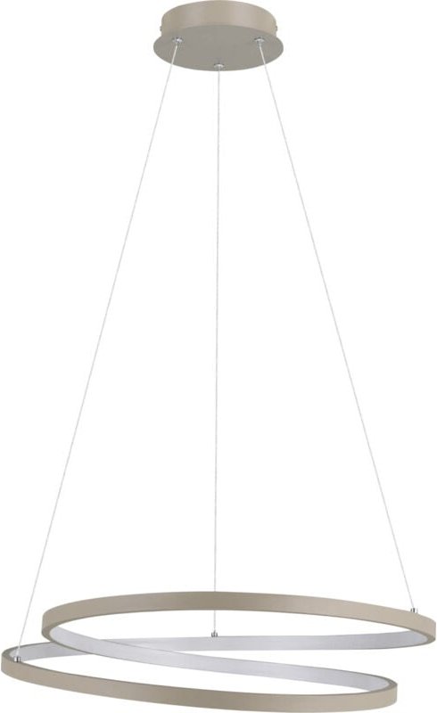 Eglo LED Hängeleuchte Ruotale sandfarben weiß 55 x 150 cm Deckenlampen & Kronleuchter