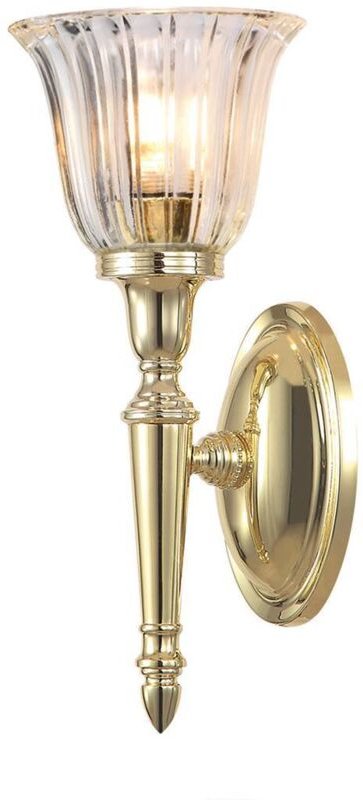 Wandlampe Leuchte Fackellampe Spiegelleuchte led Glas Badezimmerlampe messing