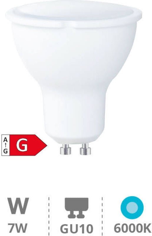 Dichroitische LED-Lampe 6W GU10 6000K dimmbar