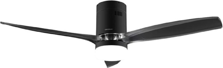 Cecotec Deckenventilator de mit Licht EnergySilence Aero 5285 Sun BlackTransparent Verbunden. 40W, 52" Durchmesser, Fern...