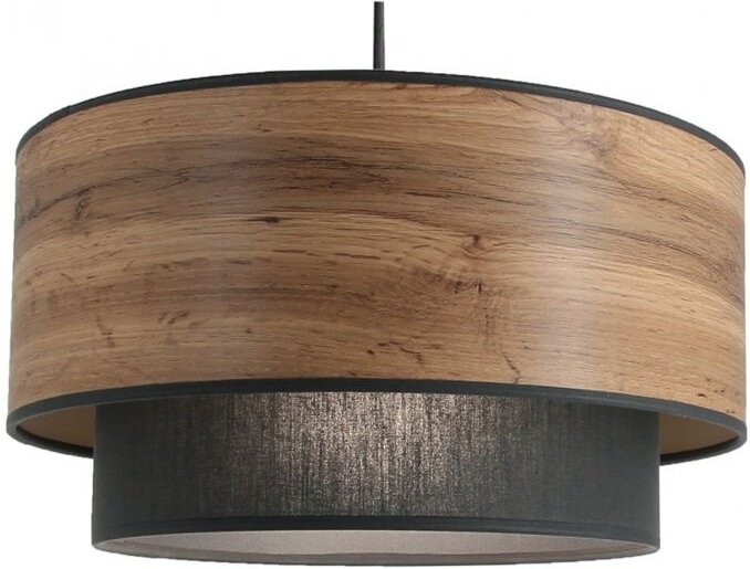 Stratos Bosk Pendelleuchte, Stahl, 38 cm Durchmesser, E27-Fassung, schwarz AUTRES