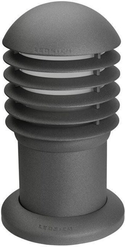 Efectoled - Leds-C4 Balizas - 1 Leichte kleine Außenpollerleuchte Urban Grey IP44, E27