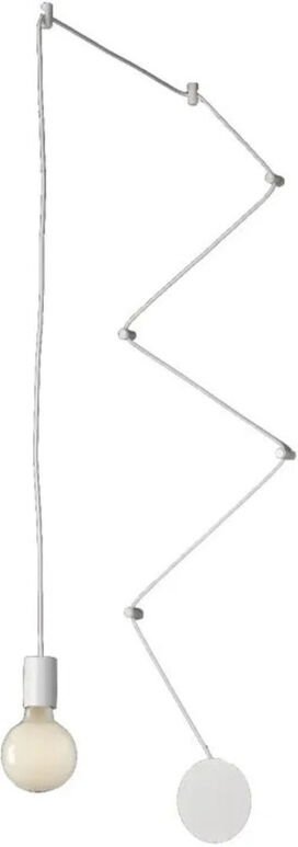 Thumbnail - Außergewöhnliche 1 flammige Pendelleuchte Weiß - Wandmontage