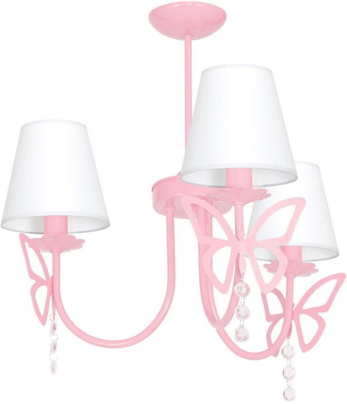 CHARLOTTE PINK Kronleuchter 3xE14