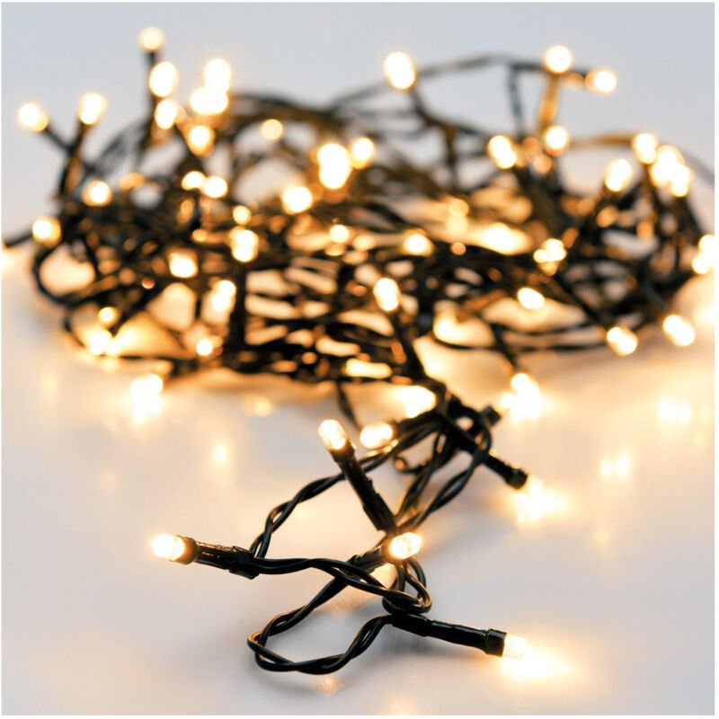 Außen-LED-Lichterkette 180 LEDs Warmweiß. 16,5 m