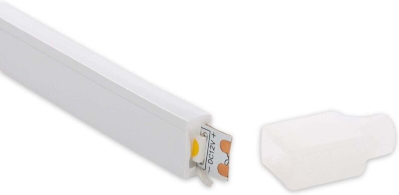 Profil Neon SFLEX 6x12 seitliche Kurve für LED Streifen IP20 bis 8 mm 2 m