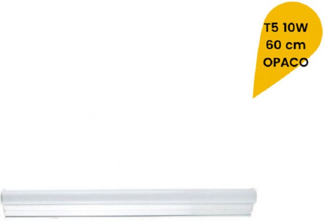 Thumbnail - Trade Shop - plafoniera led neon T5 zusammenfassung tubo vetro opaco 10 watt 60 cm T5-60 -