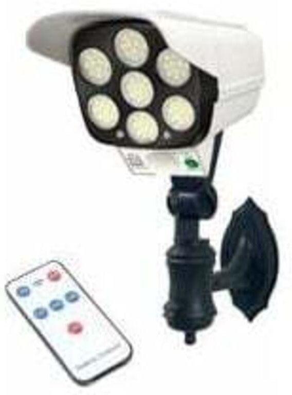 Solarlampe mit Bewegungssensor, 77 LEDs, für den Innen- und Außenbereich.