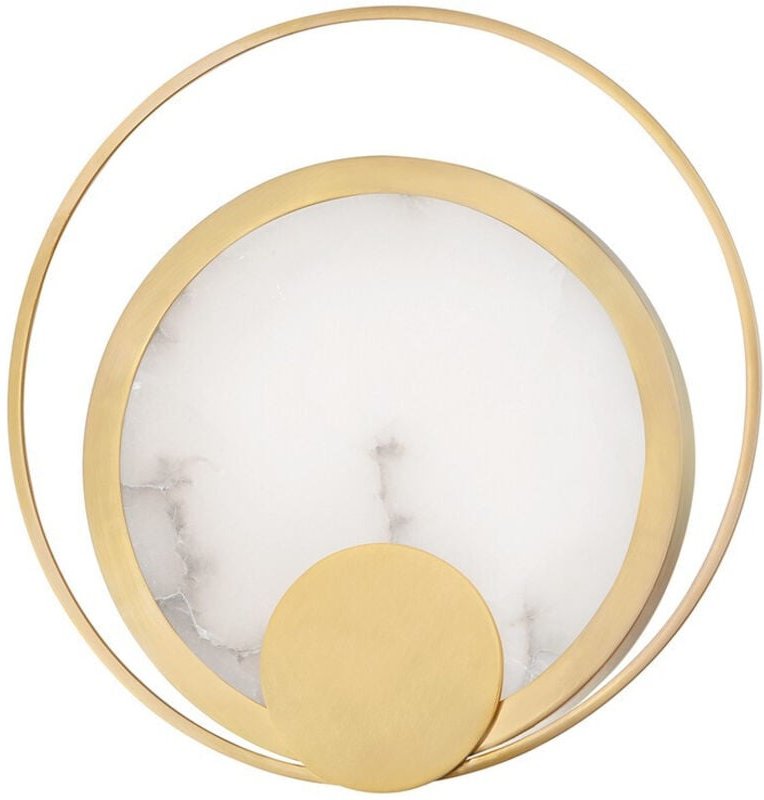 Thumbnail - Coil Led Wandleuchte Messing, spanischer Alabaster, 2700K