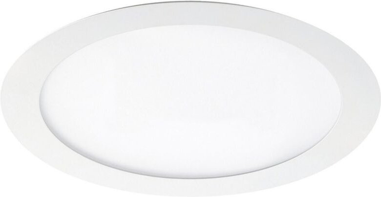Rundes LED-Einbau-Downlight 'Basic led' (18 w, 6000 k, 405 lm), IP44, ø 12 x 2,1 cm, weiße Farbe