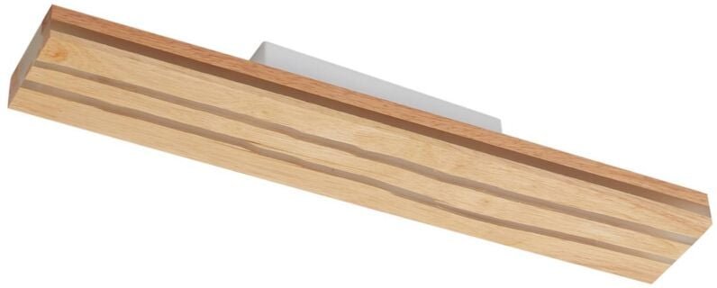 Lucande - led Deckenleuchte 'Silja' aus Holz für Wohnzimmer & Esszimmer von