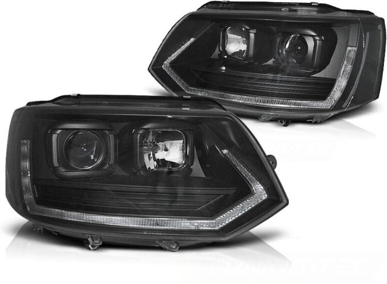 Viking Choice - Scheinwerfer für vw T5 10-15 tube light T6 look schwarz