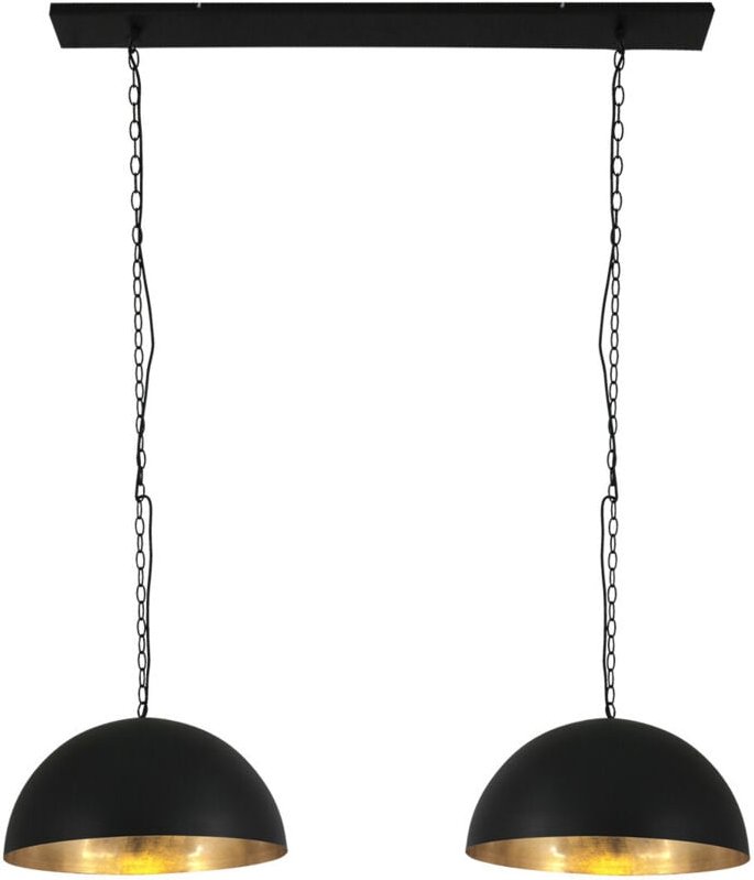 Steinhauer - hängeleuchte - Semicirkel - schwarz - metall - große