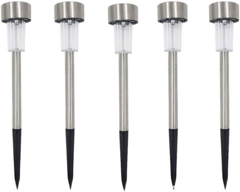 Set mit 5 LED-Solarklemmen-Gartenlampen zum Bepflanzen