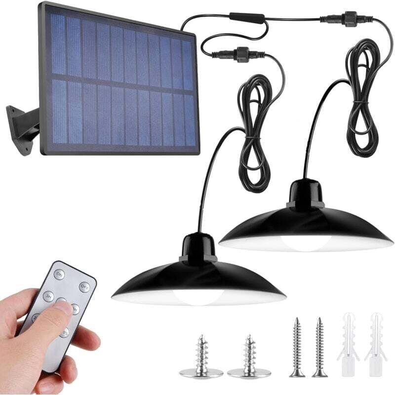 YMYNY Solarbetriebene LED-Pendelleuchten mit Bewegungsmelder für den Außenbereich, verstellbares Licht mit Fernbedienung...
