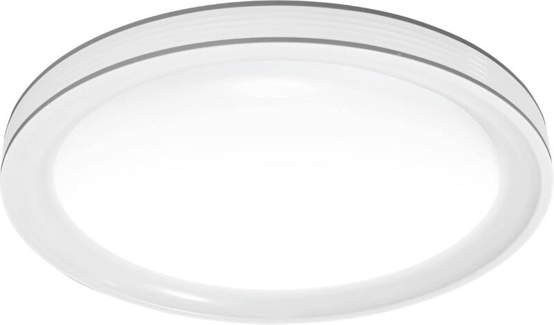 Thumbnail - Smarte led Wand-und Deckenleuchte für Innen mit WiFi Technologie, Lichtfarbe änderbar (3000K-6500K), Grau, 495mm, Kompat...