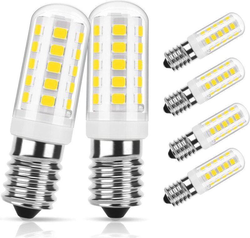 Dimmbare E14-LED-Lampe, kleine LED-Lampe mit Schraubsockel für Dunstabzugshaube und Kühlschrank, Kaltweiß 6000K, 2,5W en...