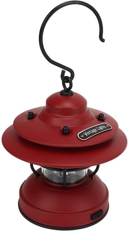 Vintage-Laterne, Metallhaken mit hoher Lichtdurchlässigkeit, Vintage-Campinglaterne, Helligkeit einstellbar bis 35-100 l...