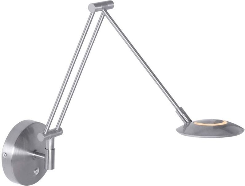 Thumbnail - Steinhauer - Wandlampe Wandleuchte Leselampe verstellbar led Schlafzimmerlampe silber l 53 cm