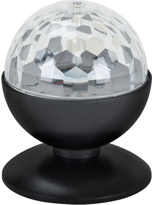 Briloner - Disco Licht leuchten disco light, 3 w, IP20, schwarz, Kunststoff, ø 12,5 cm