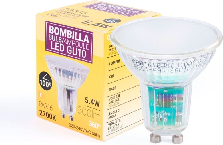 Thumbnail - LED-Lampe GU10 6W Glas - 740lm - PAR16 - 100°