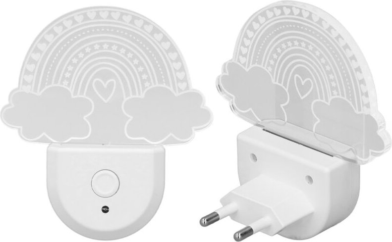 RGB-Acryl-Wandnachtleuchte, 2 Stück, energiesparende, bewegungsaktivierte Weihnachtslampe, für Schlafzimmer, Flur, Regen...