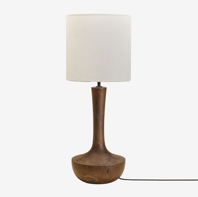 Sklum - Tischlampe aus Sintra-Mangoholz Dunkler Griff Holz