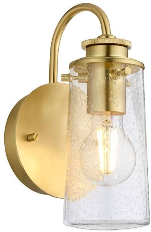 Braelyn Kichler 1 Light Wandleuchte Messing gebürstet IP44
